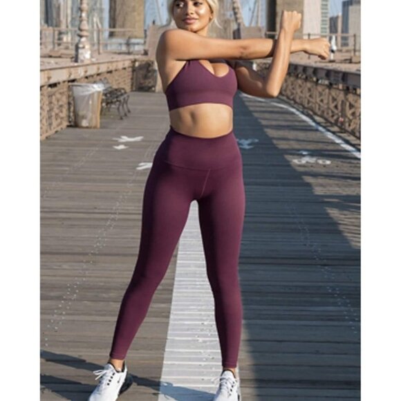 Spiritual Gangster Self Love Seamless Legging - Wine - Size XS/S - Picture 8 of 8